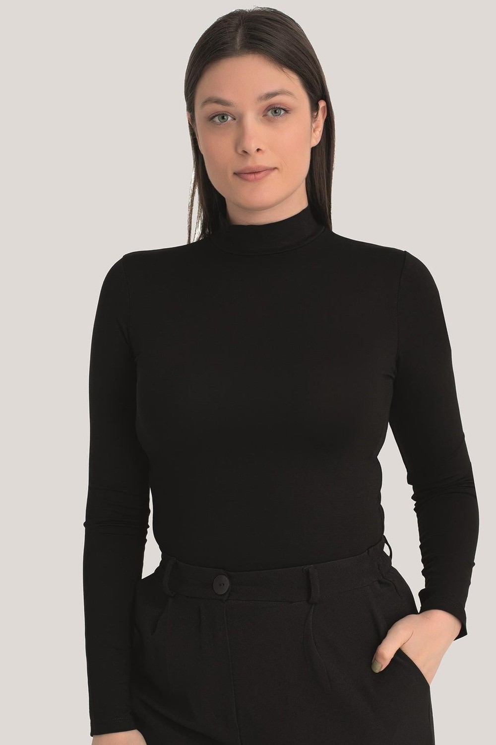 Arma Yıldız Kadın Balıkçı Yaka Uzun Kollu Body 2'li Paket görsel 5