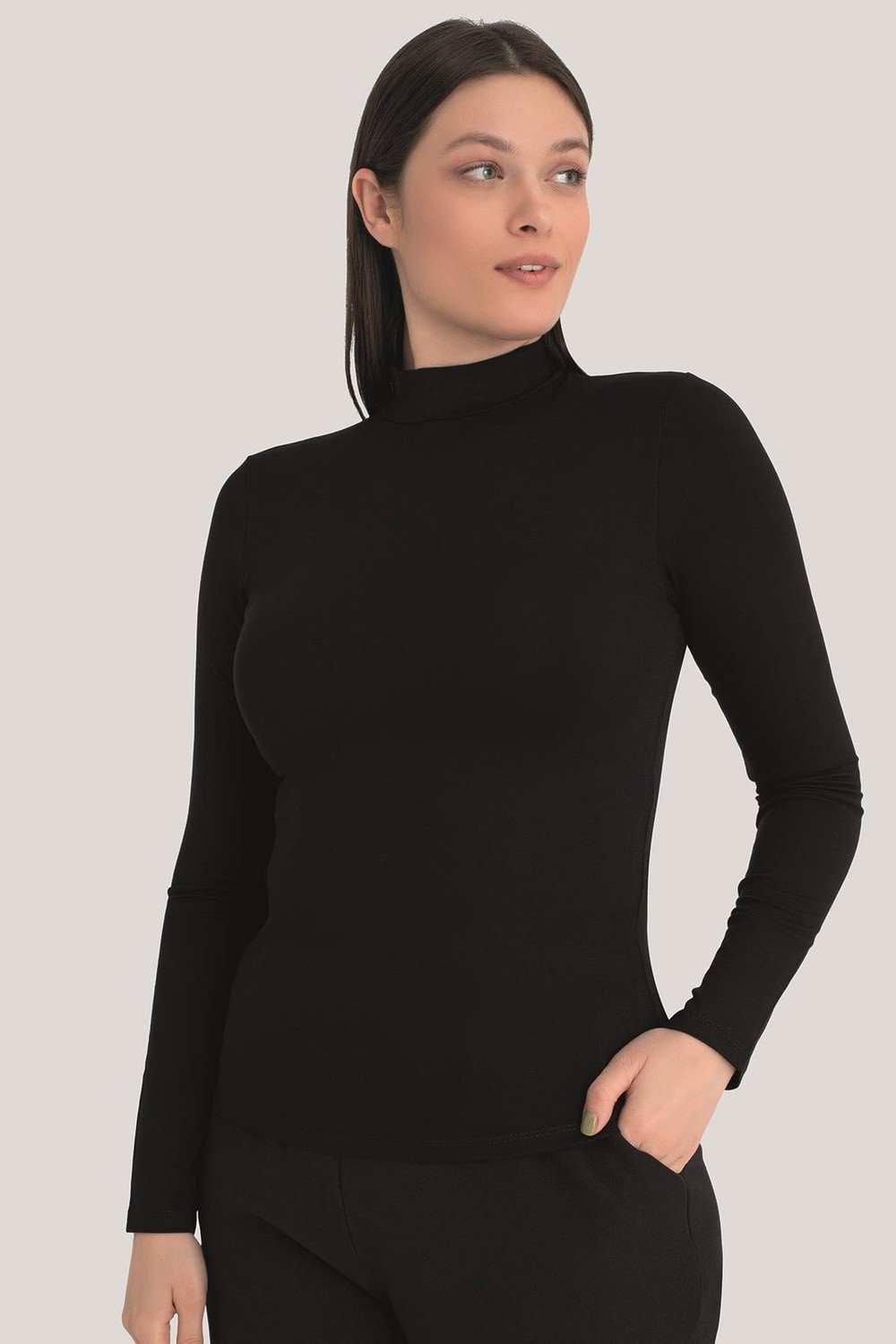 Arma Yıldız Kadın Balıkçı Yaka Uzun Kollu Body 2'li Paket görsel 6