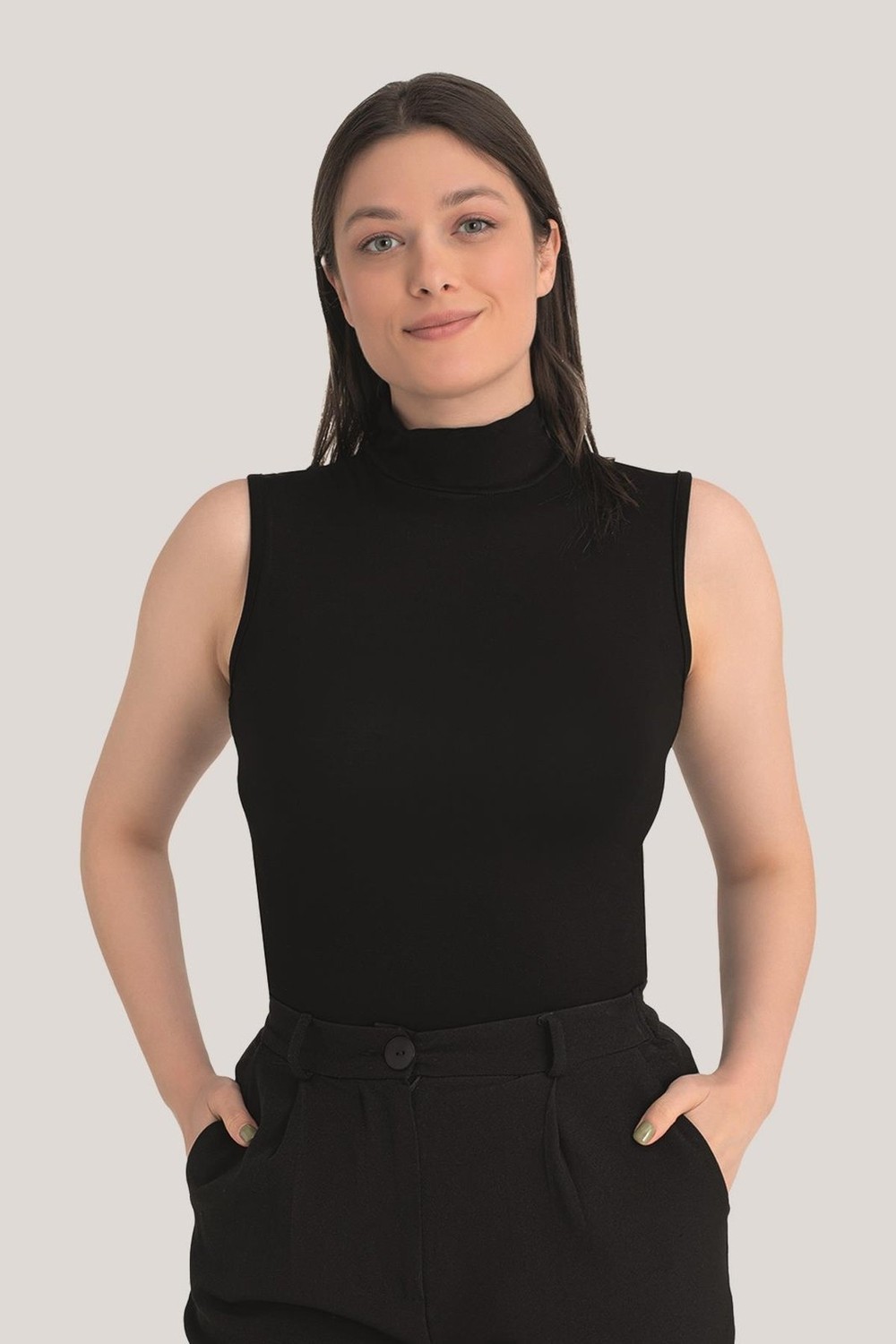 Arma Yıldız Kadın Balıkçı Yaka Kolsuz Body 3'lü Paket görsel 2