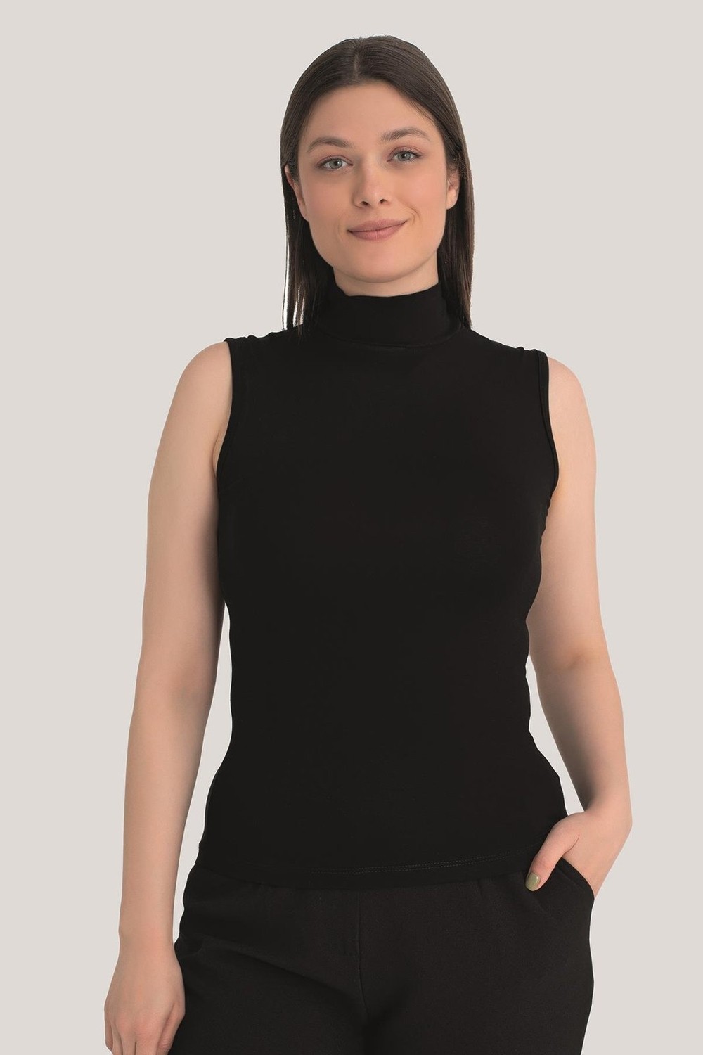 Arma Yıldız Kadın Balıkçı Yaka Kolsuz Body 3'lü Paket görsel 3