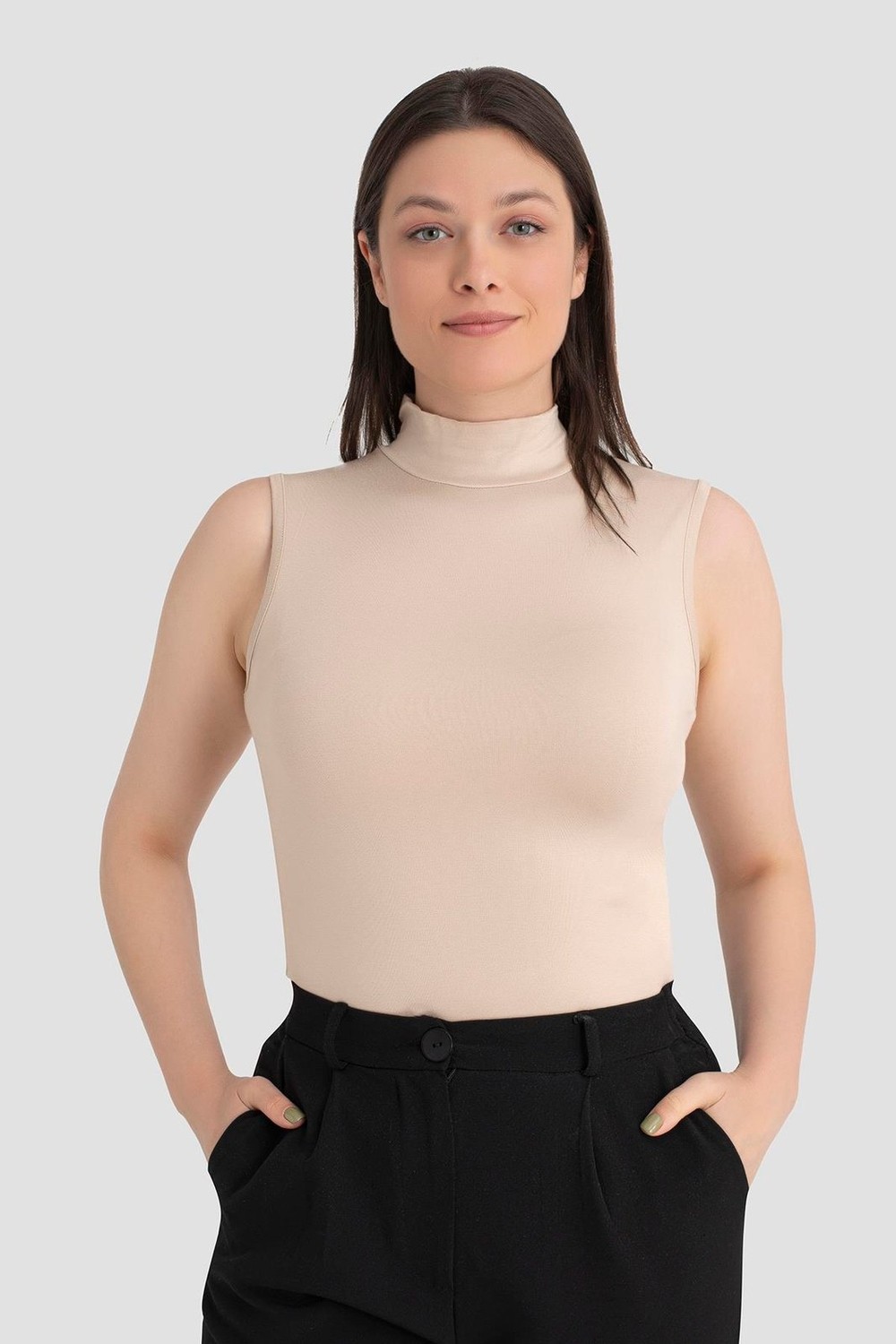 Arma Yıldız Kadın Balıkçı Yaka Kolsuz Body 3'lü Paket görsel 8