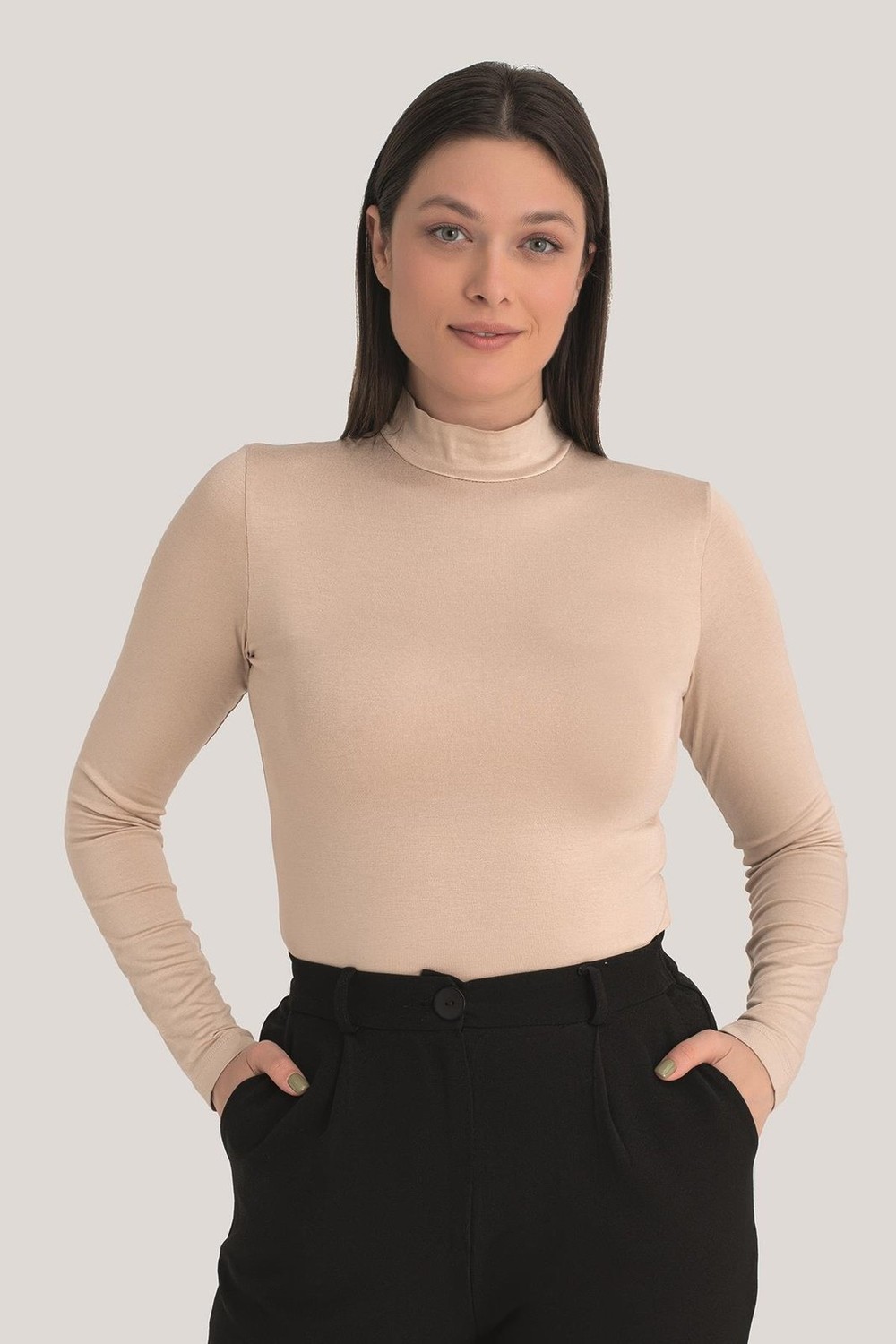 Arma Yıldız Kadın Balıkçı Yaka Uzun Kollu Body 3 Adet