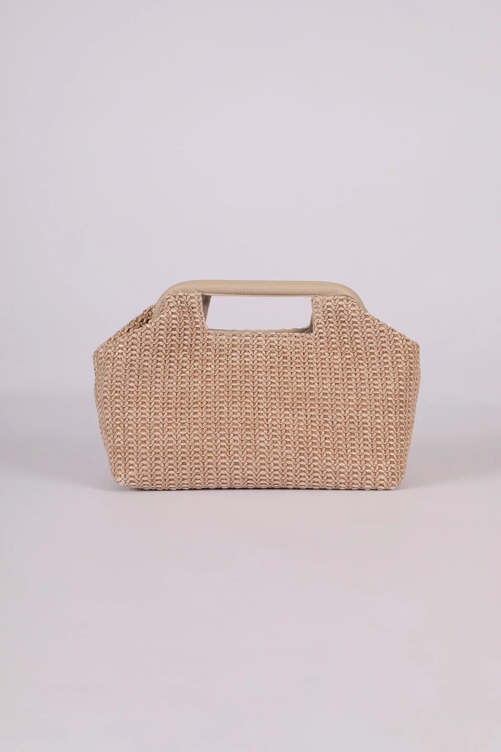 Heybes Kadın Renkli Çizgili Hasır Jüt Clutch El Çantası