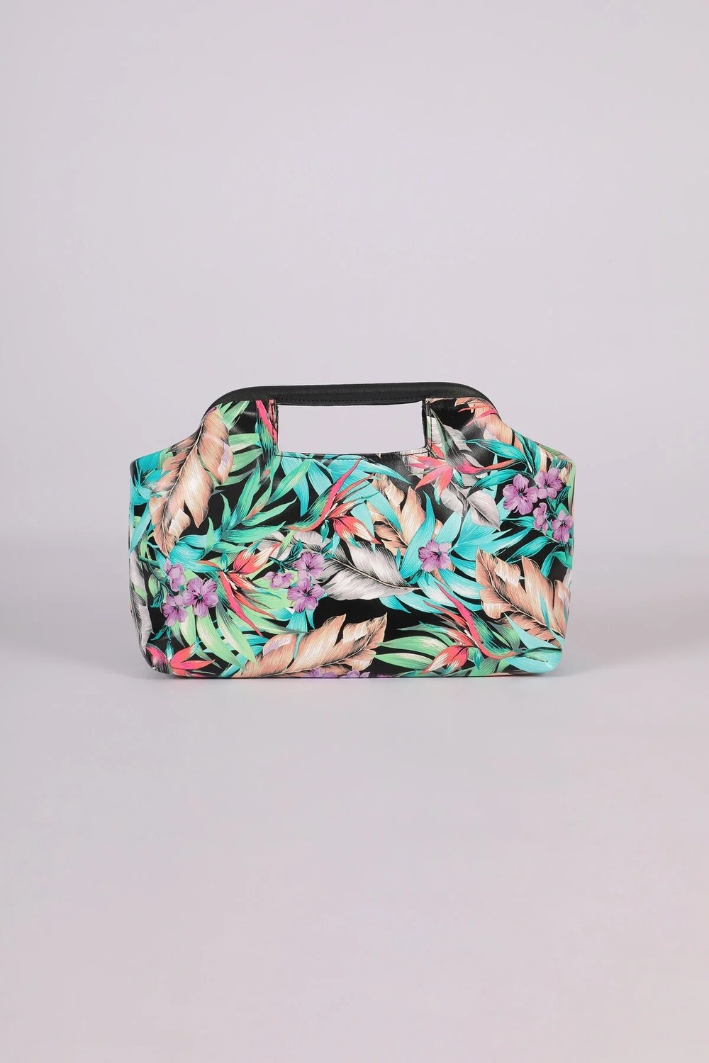 Heybes Kadın Çiçek Desenli Clutch El Çantası