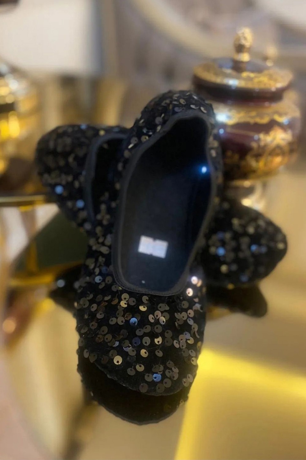 Ceyda Shoes Süslü Kadife Ev,hac Tavaf Umre Babeti, Hediye, Günlük Babet,tüylü Babet, Panduf, Patik, Gösteri Pisi Pisi görsel 7