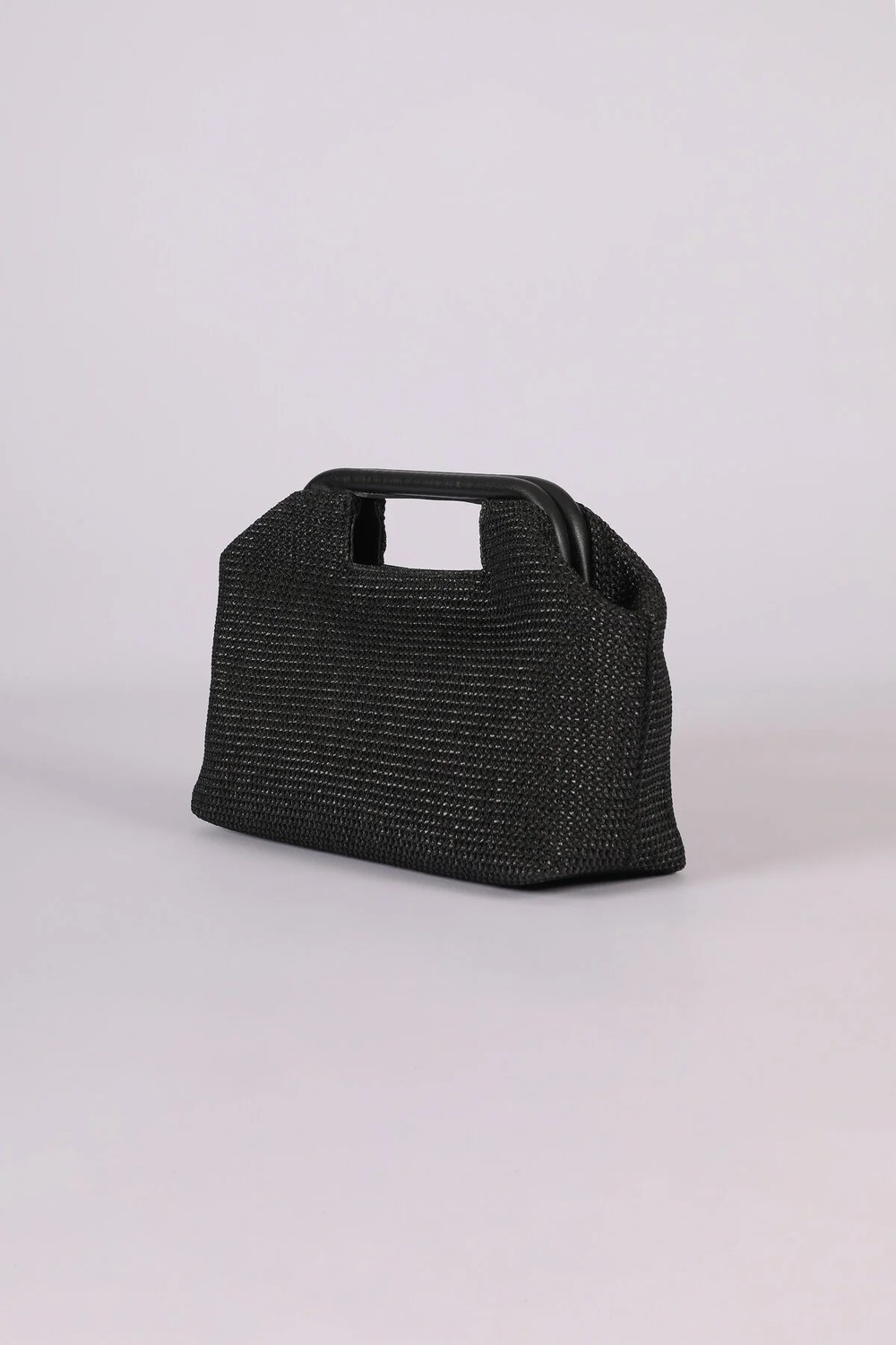 Heybes Kadın Renkli Çizgili Hasır Jüt Clutch El Çantası görsel 7