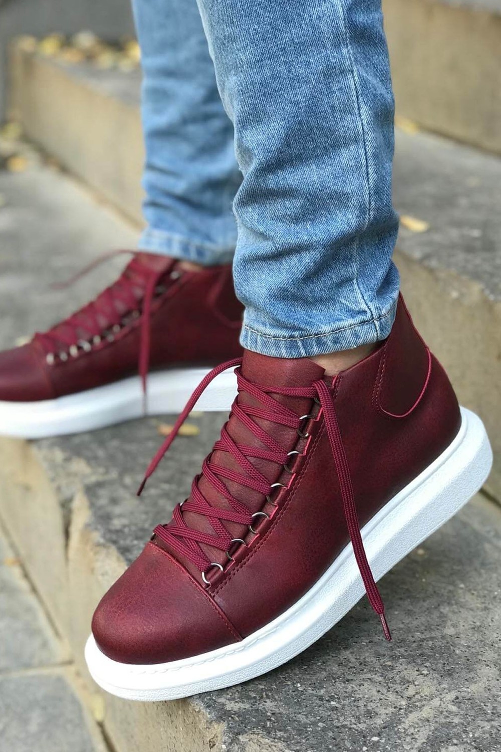 MN258 - Cbt Roma Erkek Bot Bordo görsel 2