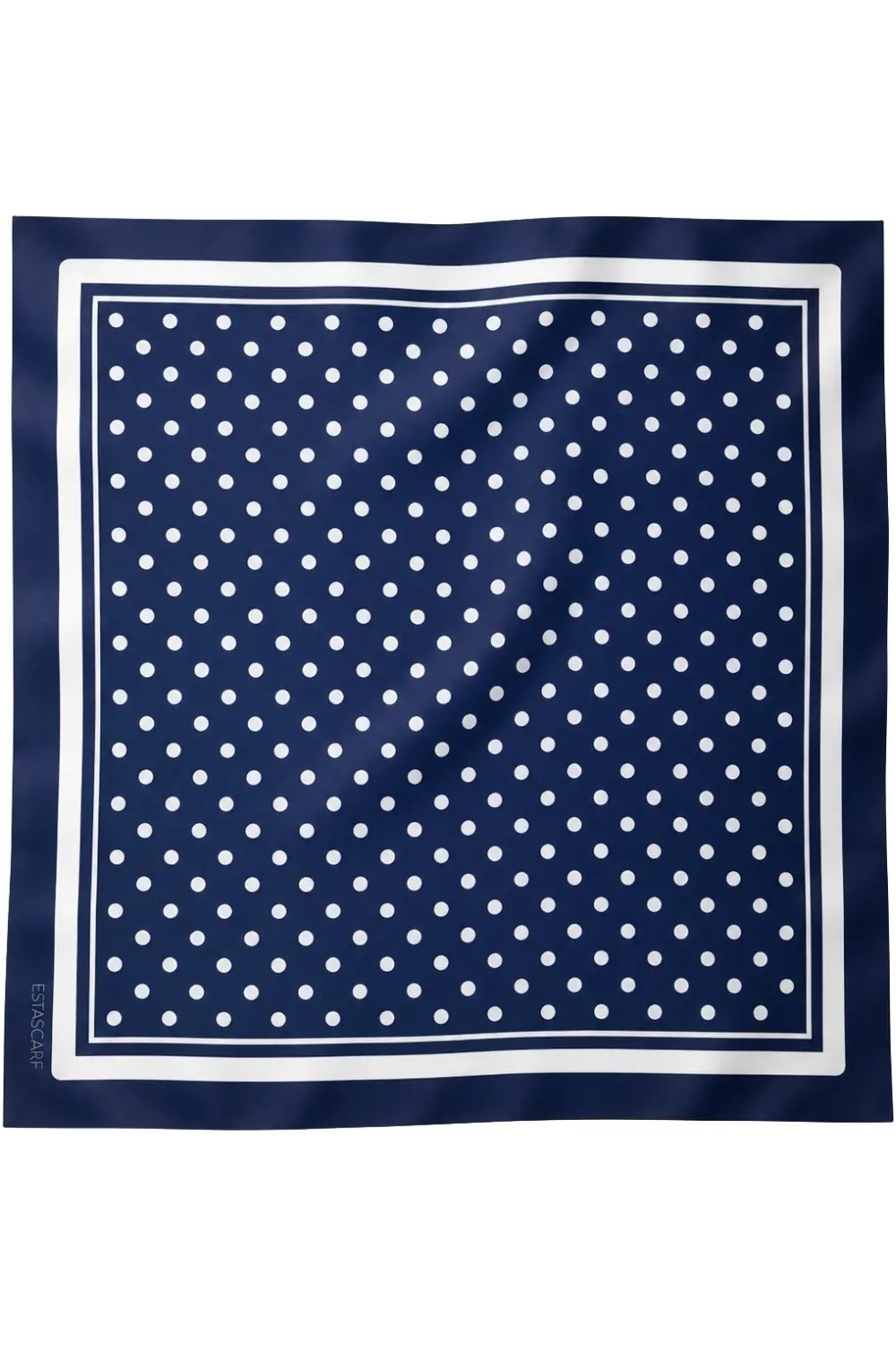 Tarzını Seç Monaco, Siyah Altın Zincir Puantiye Desenli Fular 70 x 70 cm görsel 3