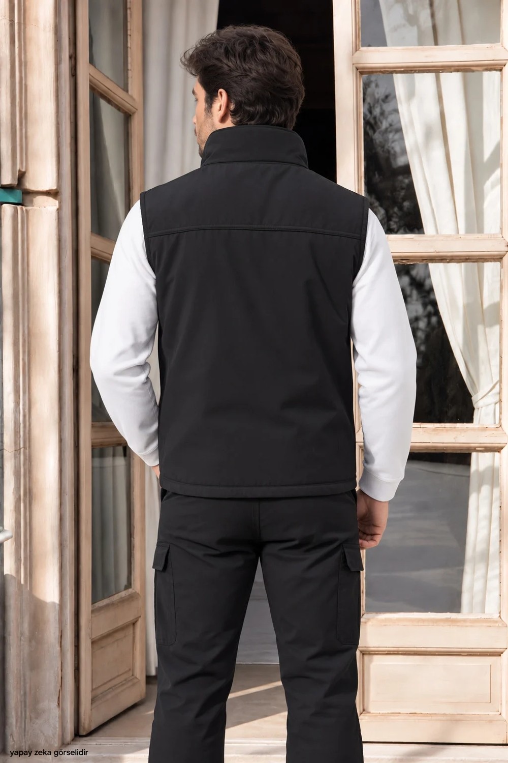 Modaplaza Erkek Üst Çift Cep Fermuarlı Softshell Yelek 176 görsel 4