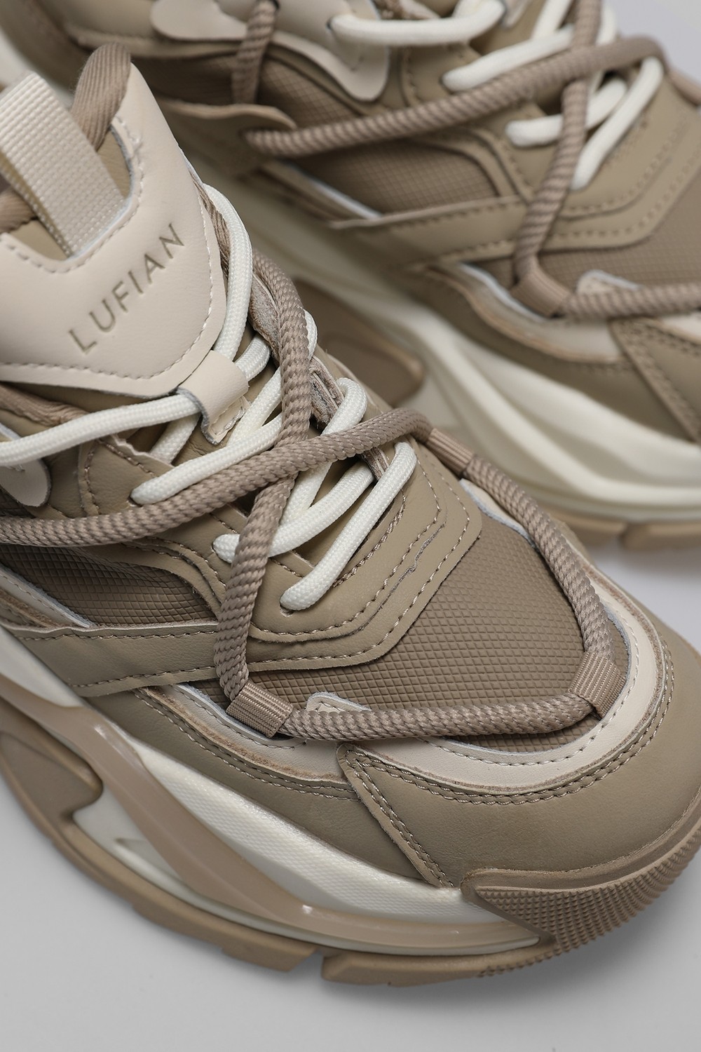 Lufian Kate Kadın Sneaker Ayakkabı Bej görsel 3