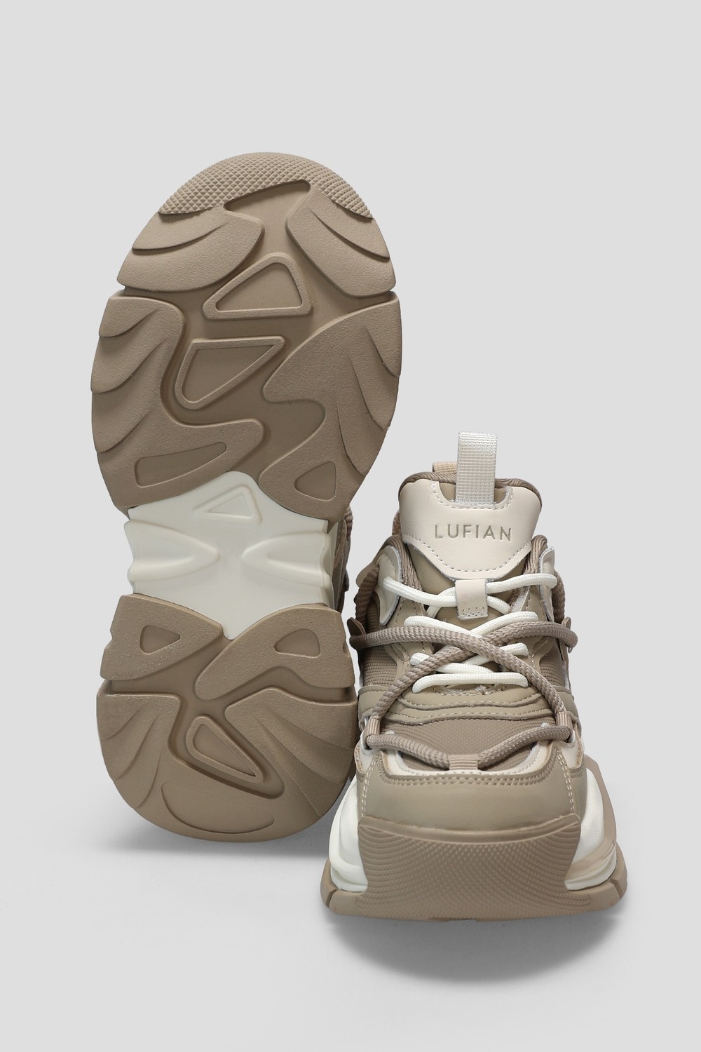 Lufian Kate Kadın Sneaker Ayakkabı Bej görsel 5