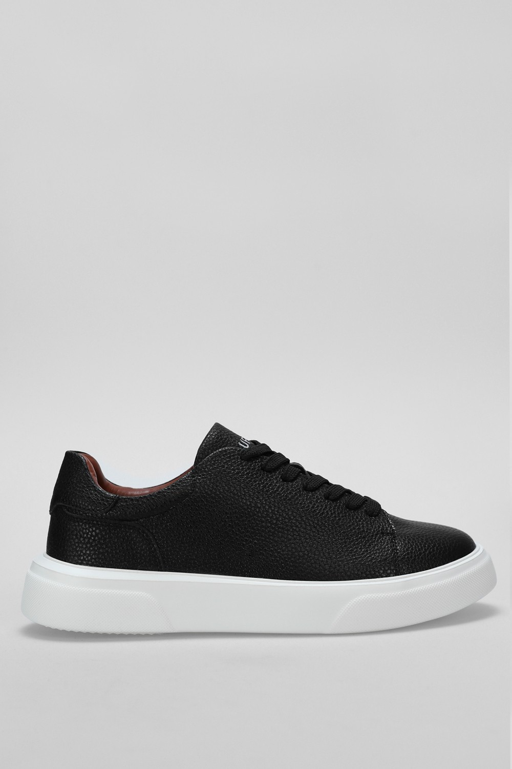 Lufian Tommy Erkek Deri Sneaker Ayakkabı Siyah
