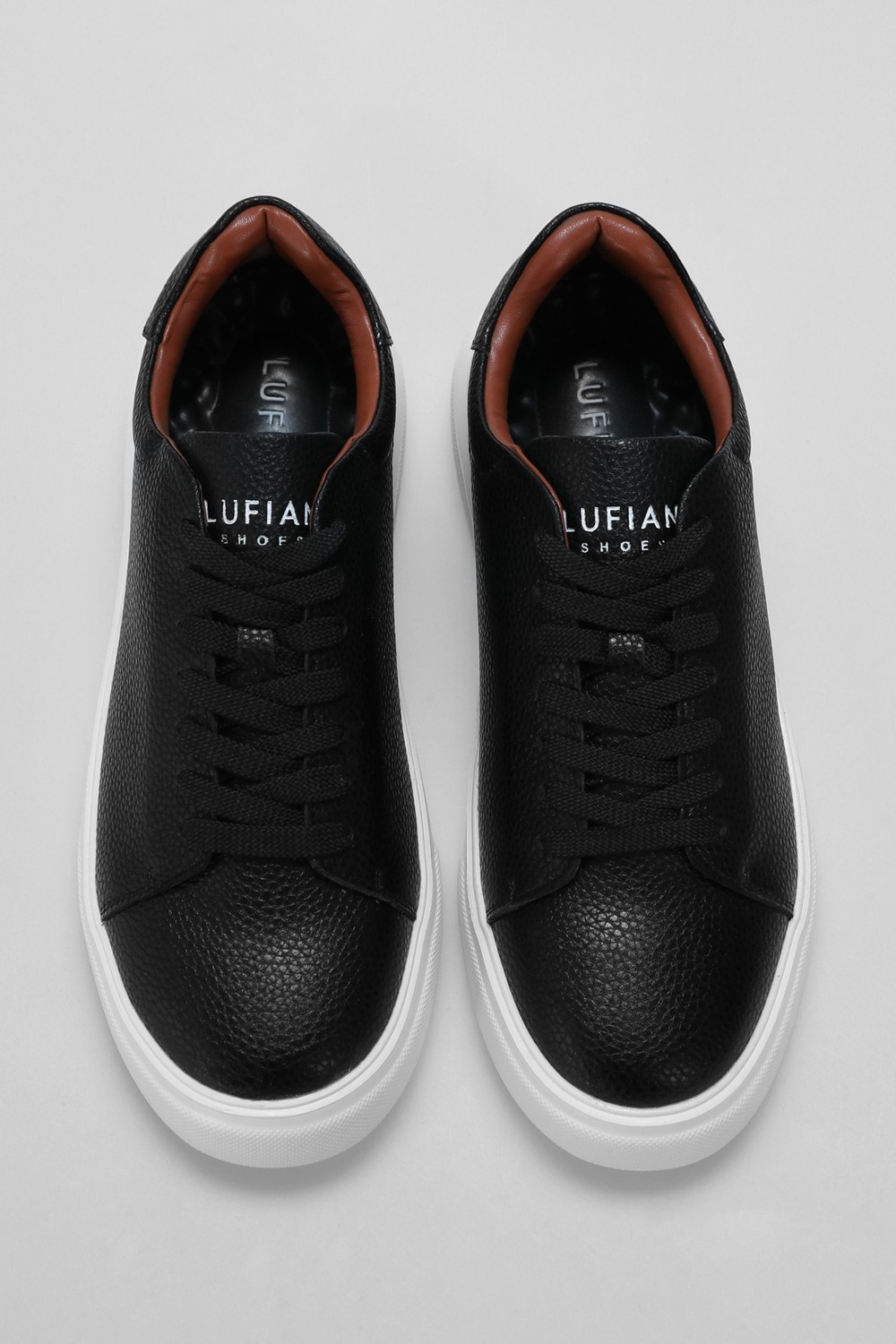 Lufian Tommy Erkek Deri Sneaker Ayakkabı Siyah görsel 3