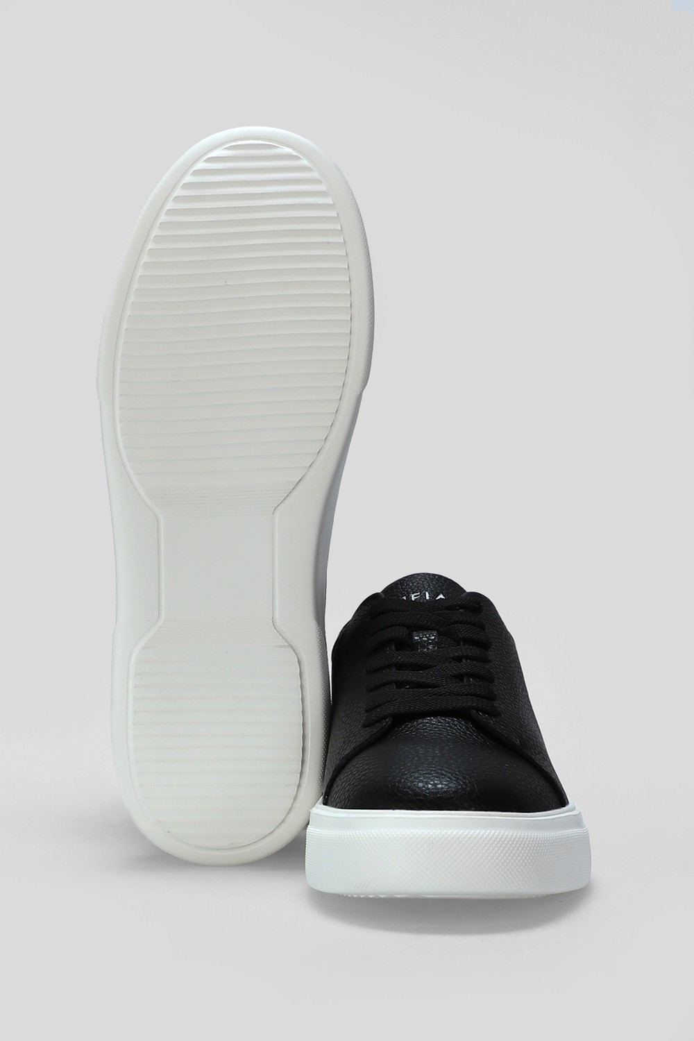 Lufian Tommy Erkek Deri Sneaker Ayakkabı Siyah görsel 5