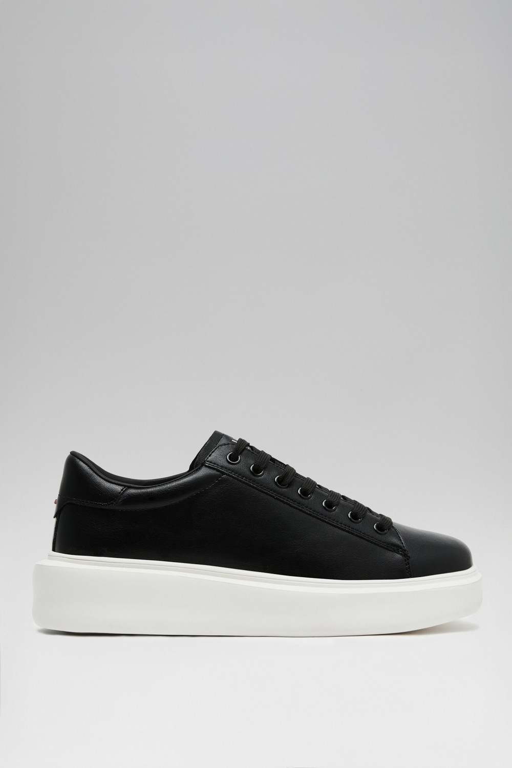 Lufian Gage Erkek Deri Sneaker Ayakkabı Siyah