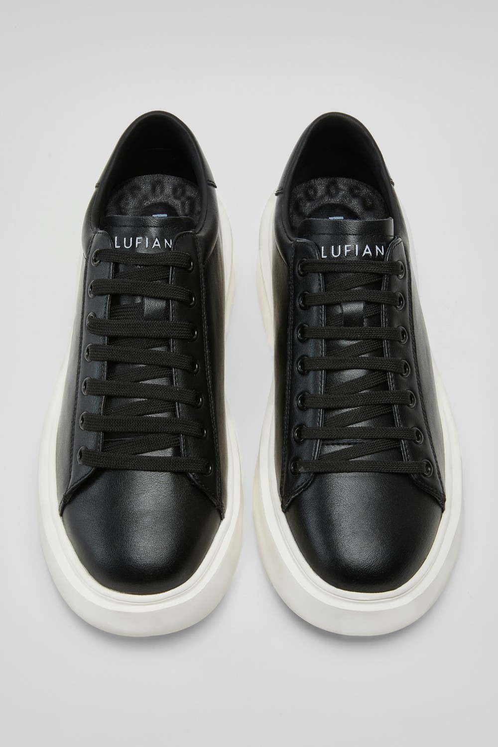 Lufian Gage Erkek Deri Sneaker Ayakkabı Siyah görsel 2
