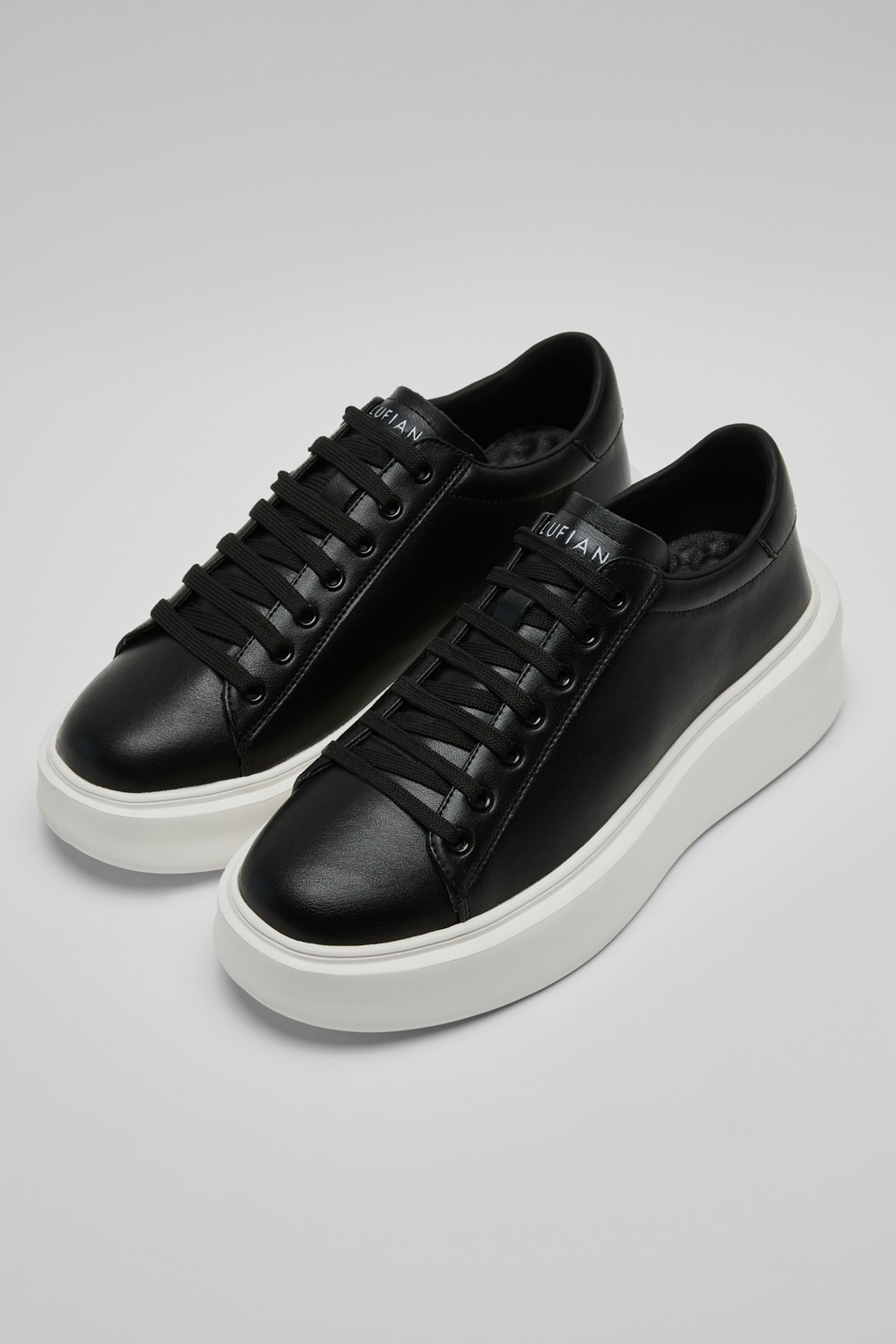 Lufian Gage Erkek Deri Sneaker Ayakkabı Siyah görsel 3