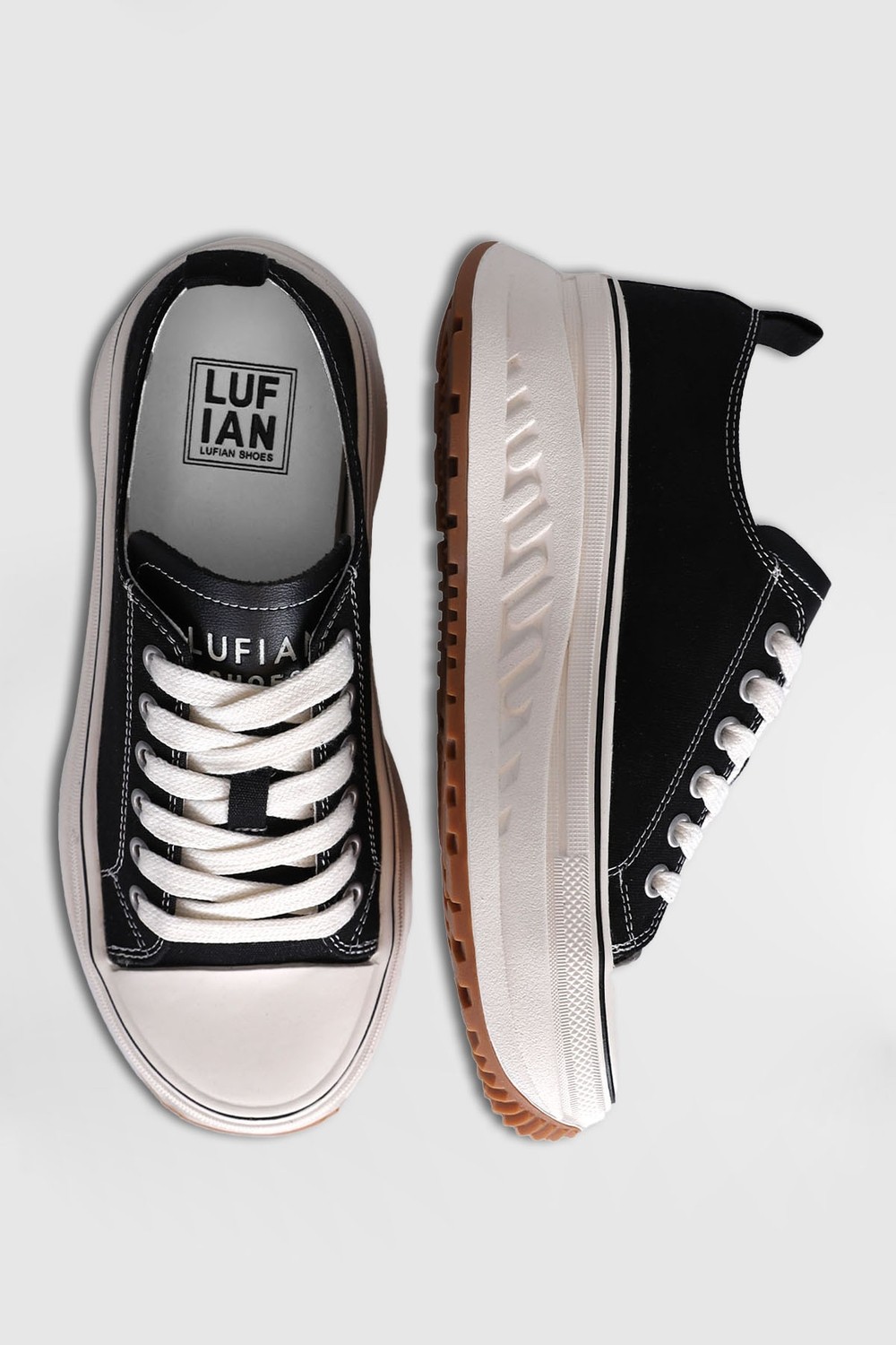 Lufian Shay Kadın Sneaker Ayakkabı Siyah görsel 5