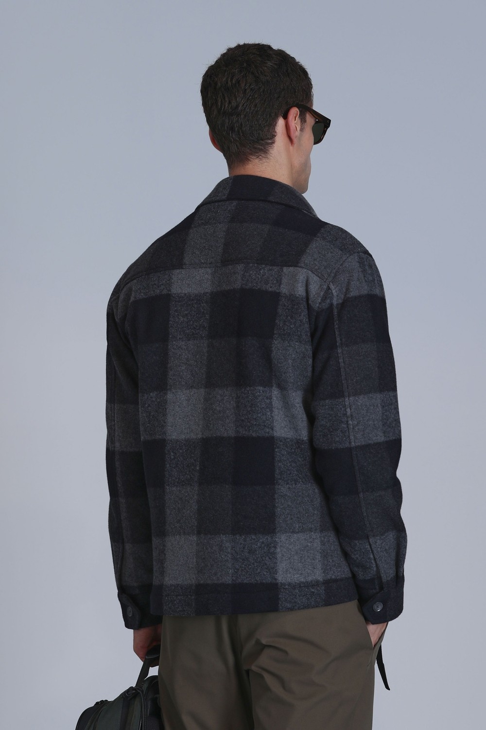 Lufian Broken Erkek Basic Gömlek Slim Fit Siyah görsel 6