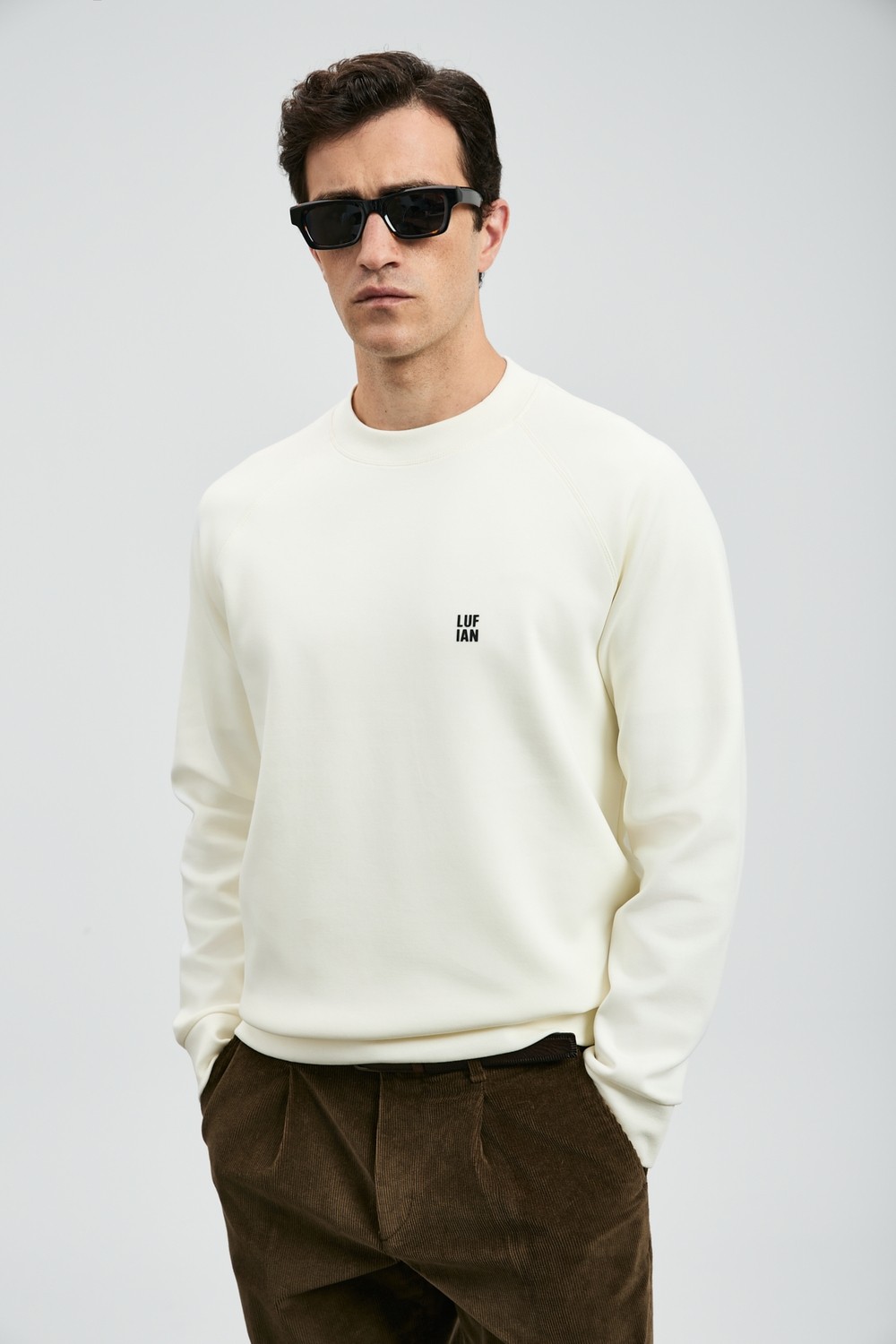 Lufian Grant Erkek Sweatshirt Siyah görsel 2
