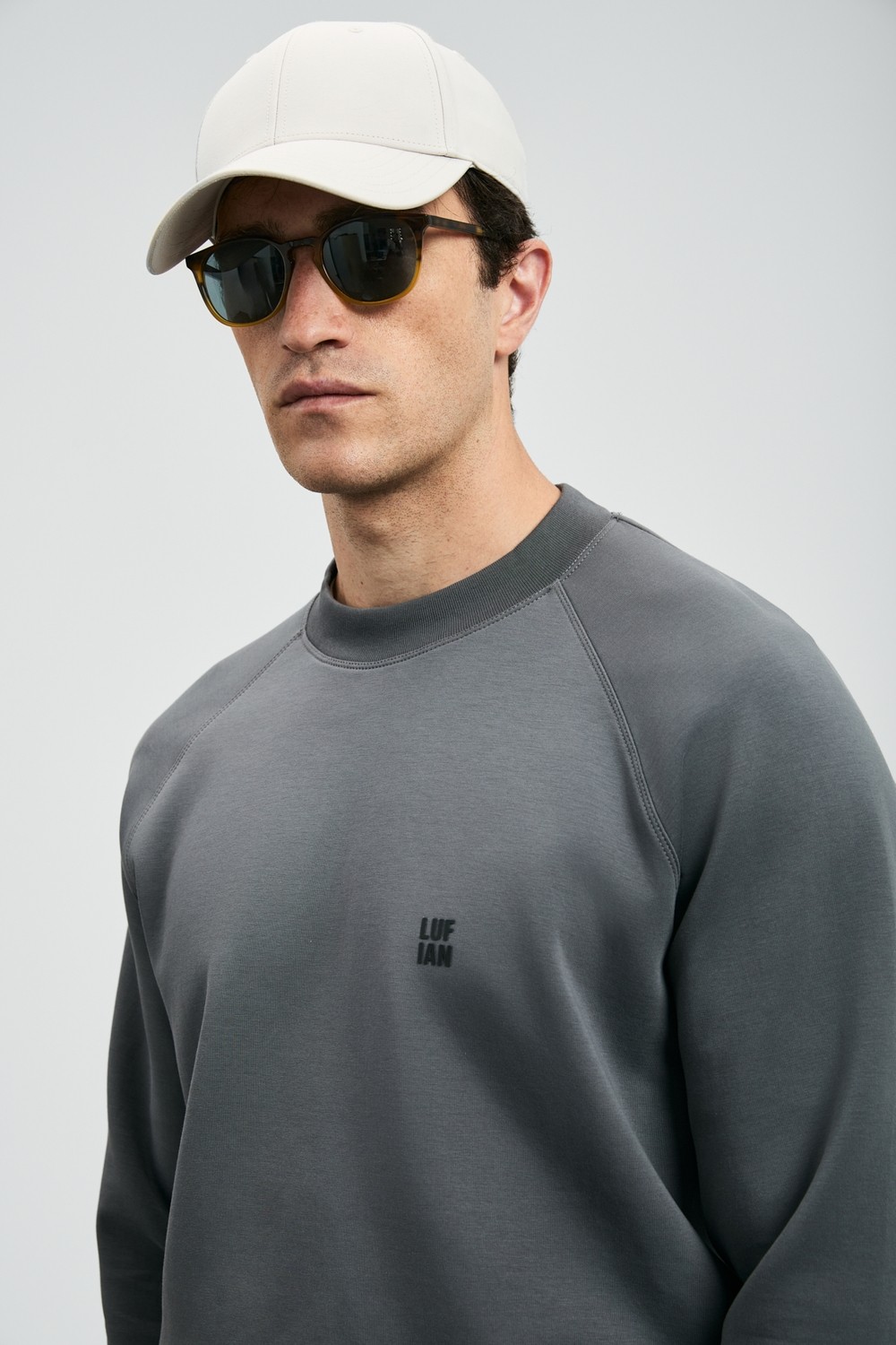 Lufian Grant Erkek Sweatshirt Siyah görsel 5