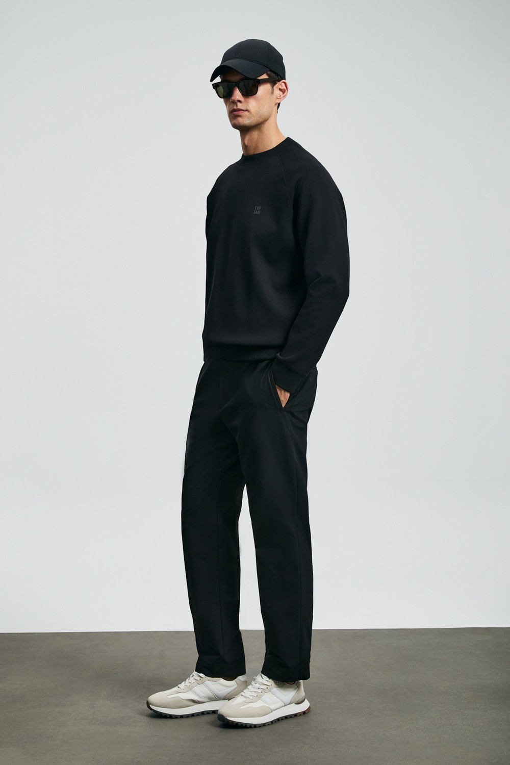 Lufian Grant Erkek Sweatshirt Siyah görsel 8