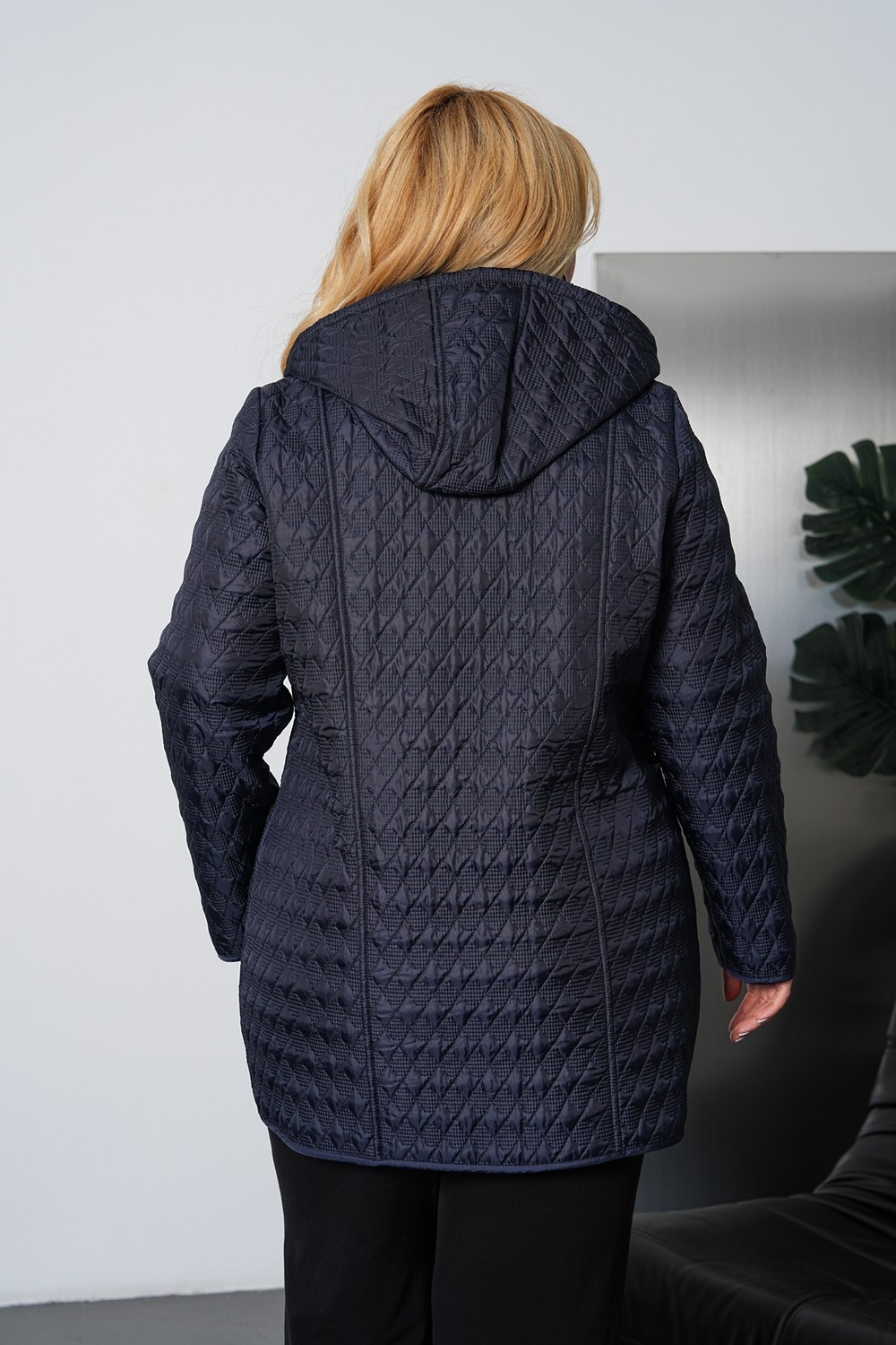 TUTveAL Collection Yumuşak Kürklü, SU İtici Mont,büyük Beden, ,kapitone Mont görsel 7