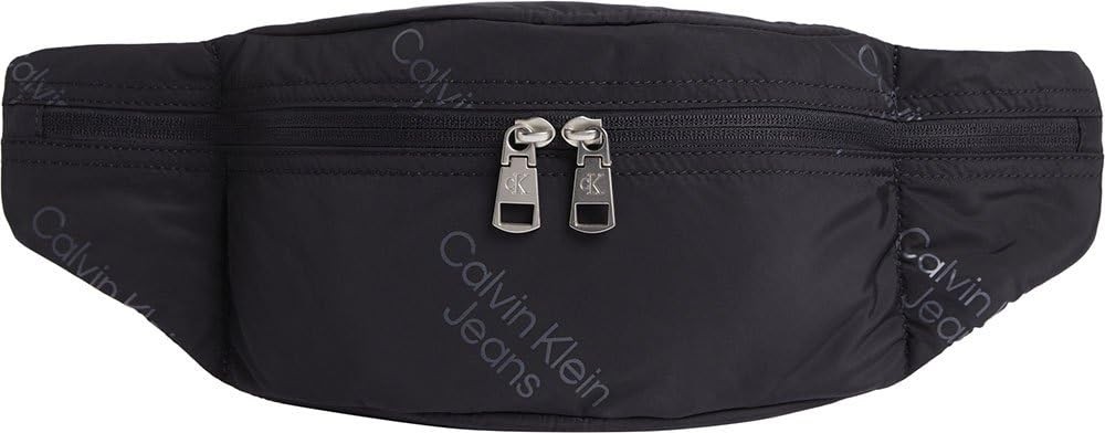 1001 Sport Essentials WAISTBAG40 Aop Erkek Çanta, Siyah, Tek Beden