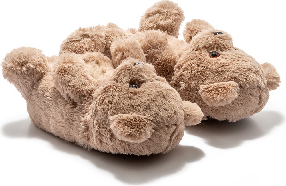 Twigy Teddy Kadın,Garson Boy Hayvanlı Panduf Kahverengi 36/41