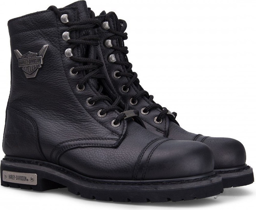 Harley Davidson 025M100553 Colmar Siyah Baskılı Deri Erkek Bot Kışlık Rahat Tabanlı 40 Numara görsel 6
