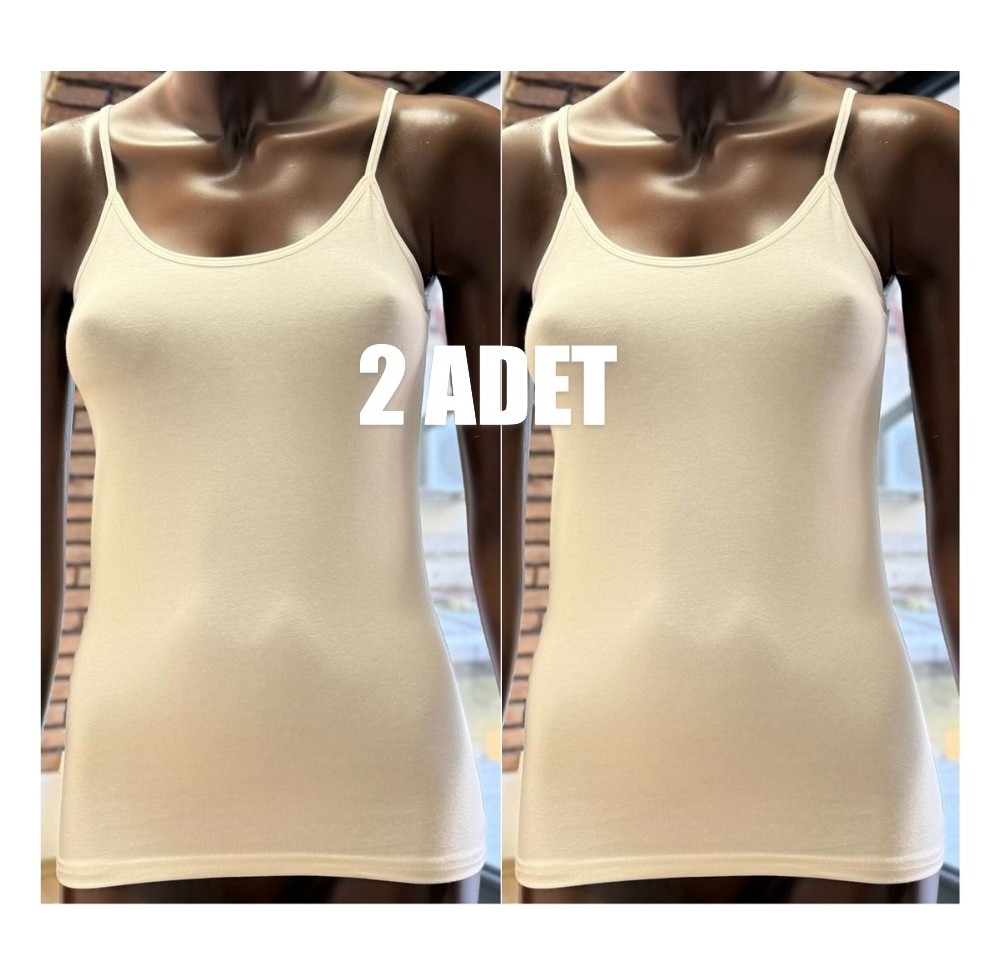 Belinay Modal Ip Askılı Bayan Atlet 2'li Paket görsel 8
