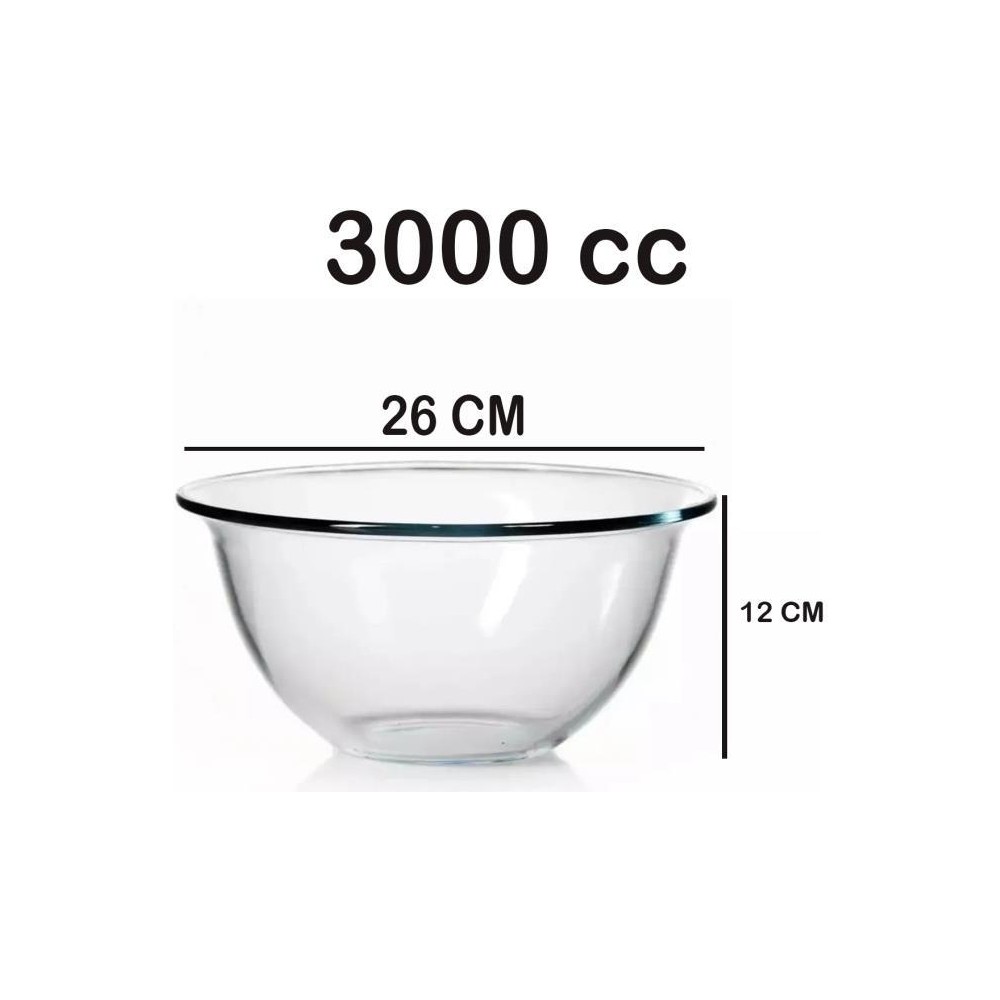 Paşabahçe 59614 Arda Türkmen Borcam Hazırlık Karıştırma Kabı Kasesi 26CM 3000CC