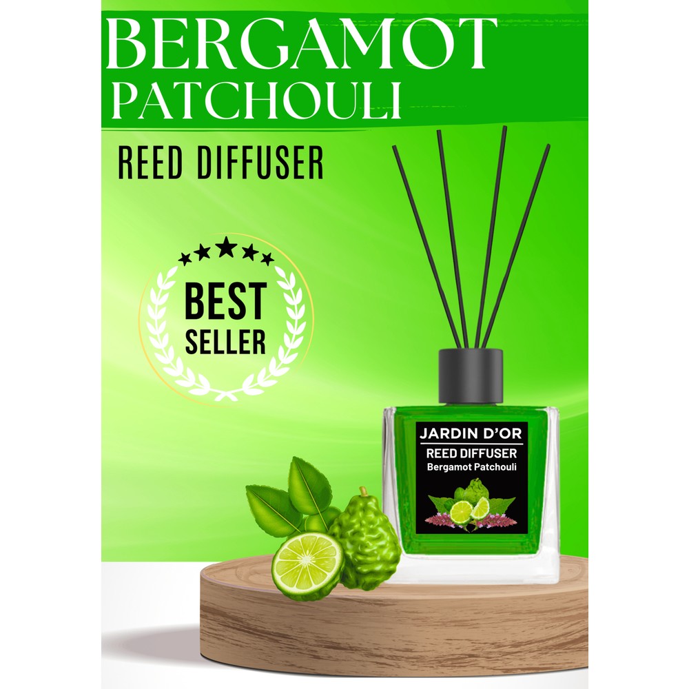 Jardin D'or Jardın D'or 100 ml Bergamot Pathcouli Reed Dıffuser Çubuklu Oda Kokusu