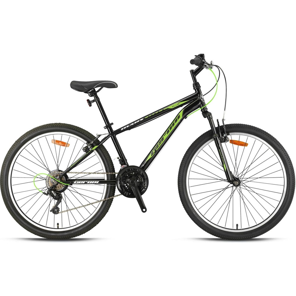 Geroni Mars Plus - 24  Mtb - 12' - 21 Vites - V.b. - Siyah-Yeşil/beyaz