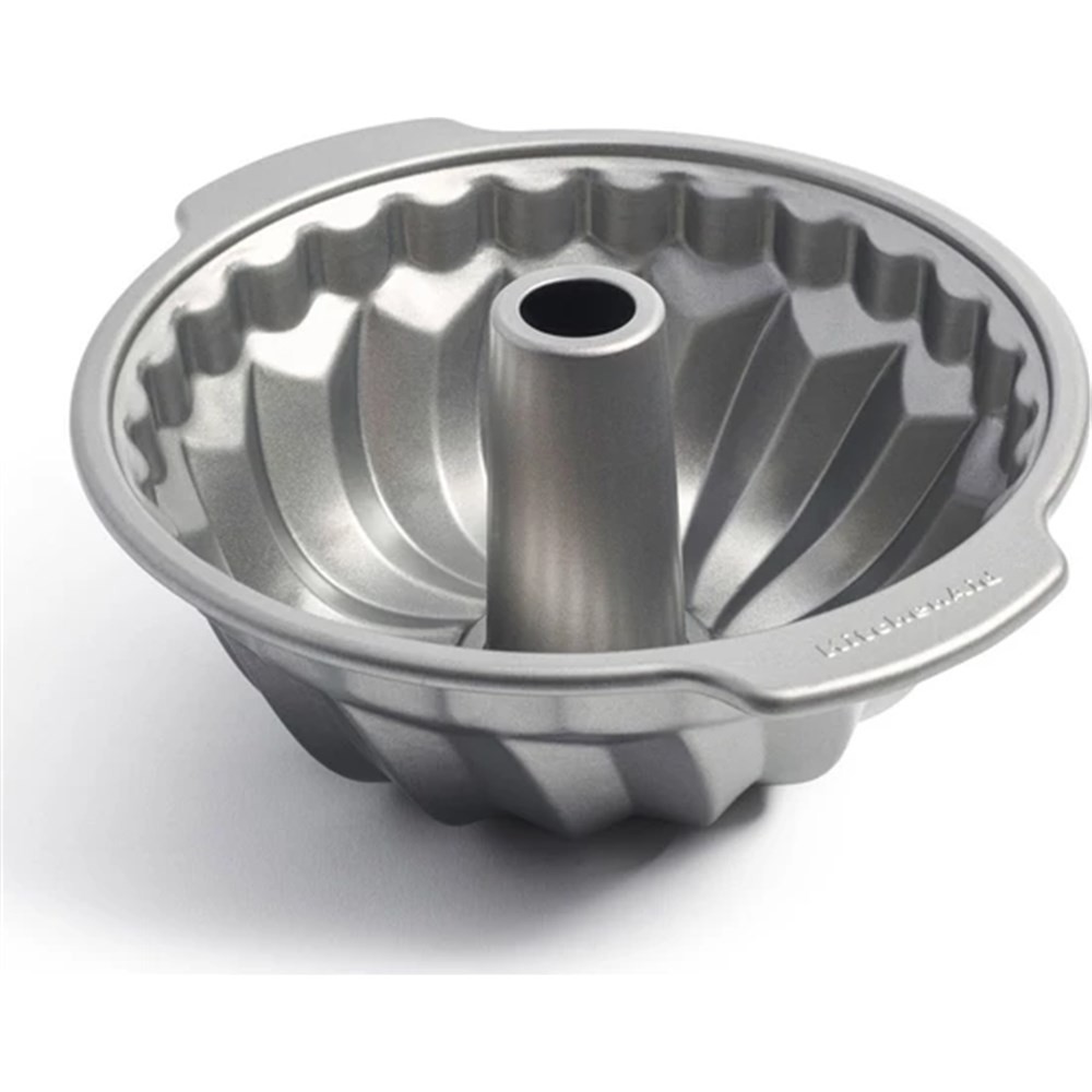 KitchenAid 24 cm Gri Bundt Kek Kalıbı Yüksek Isı Dayanımlı Yapışmaz Kaplama Özellikli