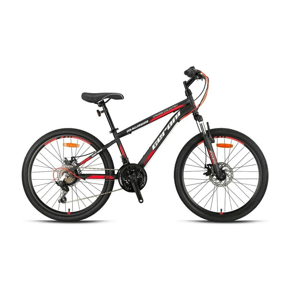 Geroni Magnum - 27.5'' -16 Kadro - 21VİTES-MEKANİK Disk-Mat Siyah-Gri-Kırmızı