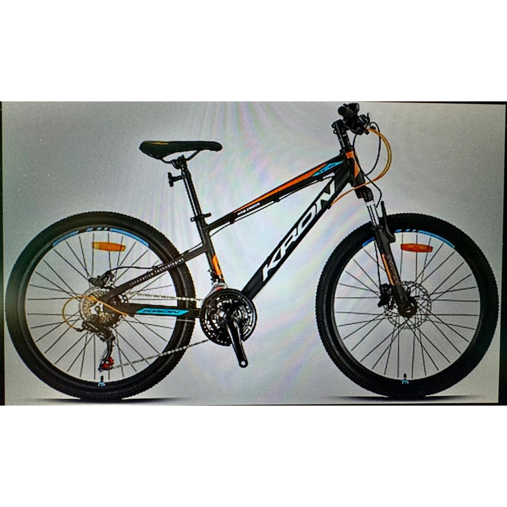 Kron Xc 75 24 Jant -13 Kadro-21 Vites- Mekanik Disc-Matsiyah-Beyaz/neon Turuncu Mavi