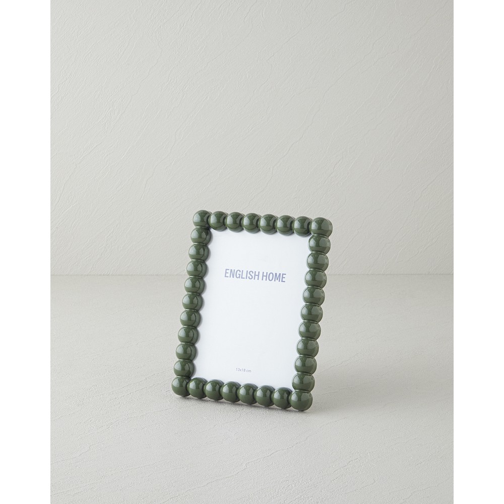 English Home Yeşil Bolonya Fotoğraf Çerçevesi 13x18 cm Düz Şekil ile Modern Tasarım