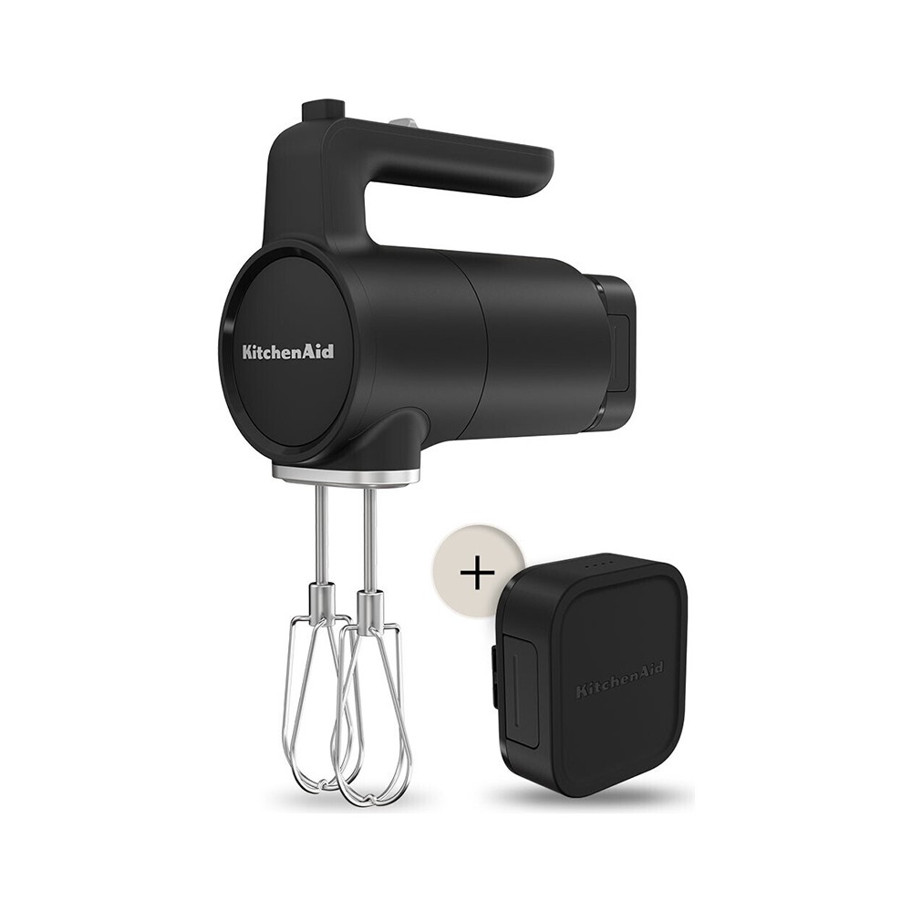 KitchenAid Kablosuz El Mikseri 5KHMR762BM Bataryalı Matte Black Renkli Güçlü Performans