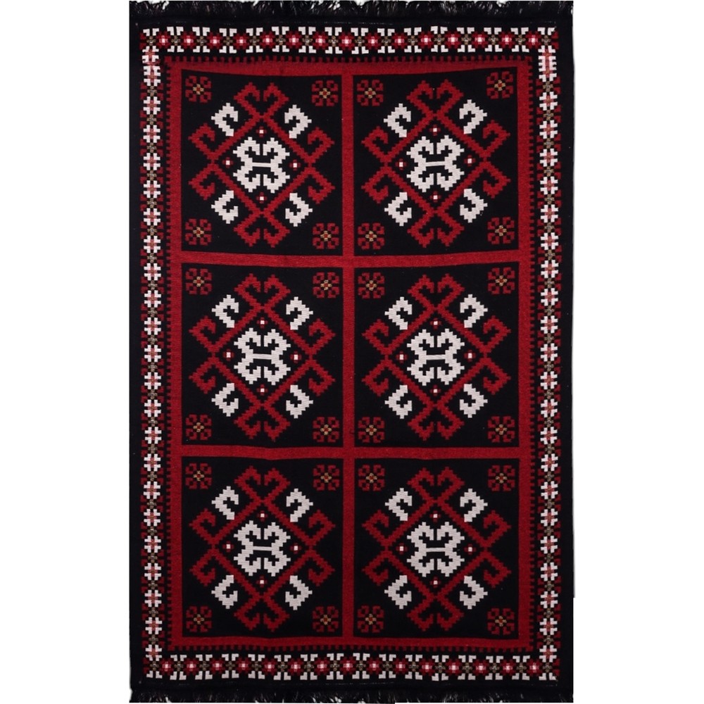 Bigghome Kilim, Makinede Yıkanabilir, Modern Desenli, 80*150 cm , SA25MK