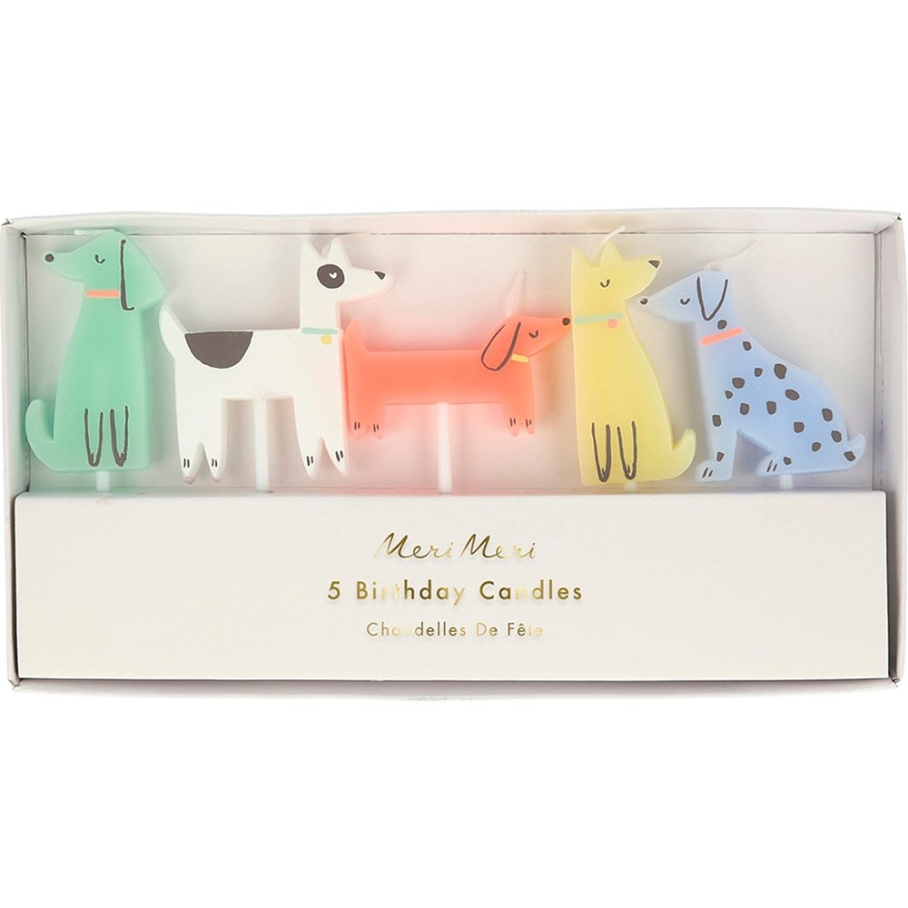 Meri Meri - Dog Candles - Köpek Mumlar