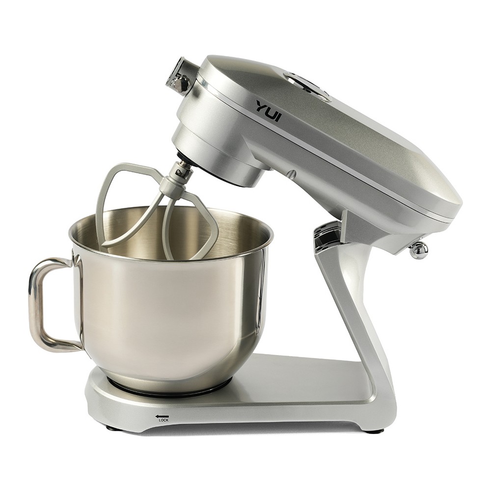 Yui Easy Chef M129 1800W Güçlü Döküm Metal Stand Mikser Siyah 6 lt Kapasiteli Paslanmaz Çelik Kase