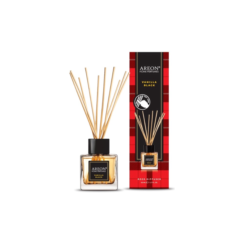 Areon Tartan Vanilla Black 50 ml Bambu Çubuklu Oda Kokusu