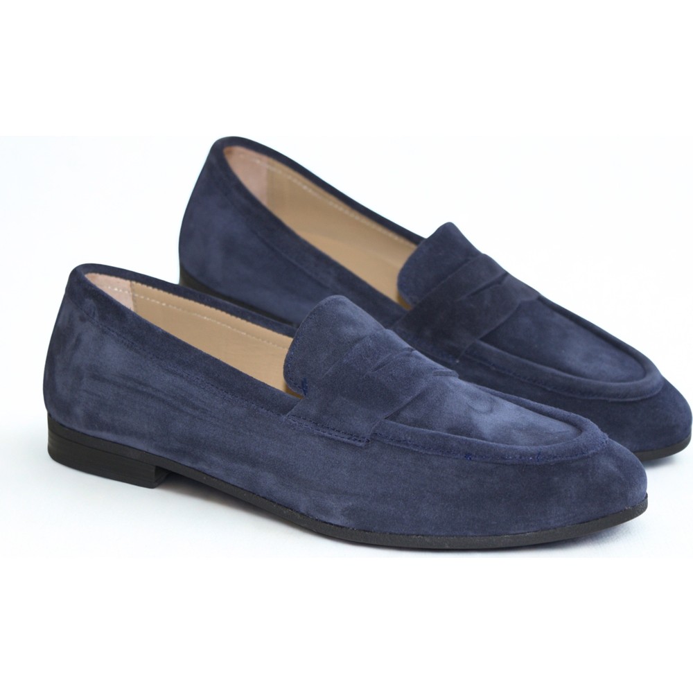 Ne&Ve Shoes Süet Hakiki Deri Kadın Loafer Ayakkabı