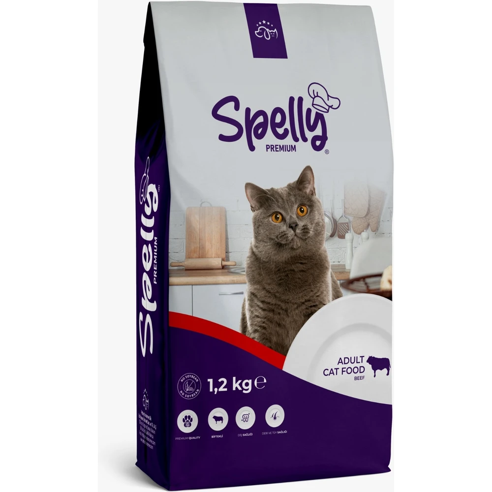 Spelly Kedi Maması Biftekli 1,2 kg
