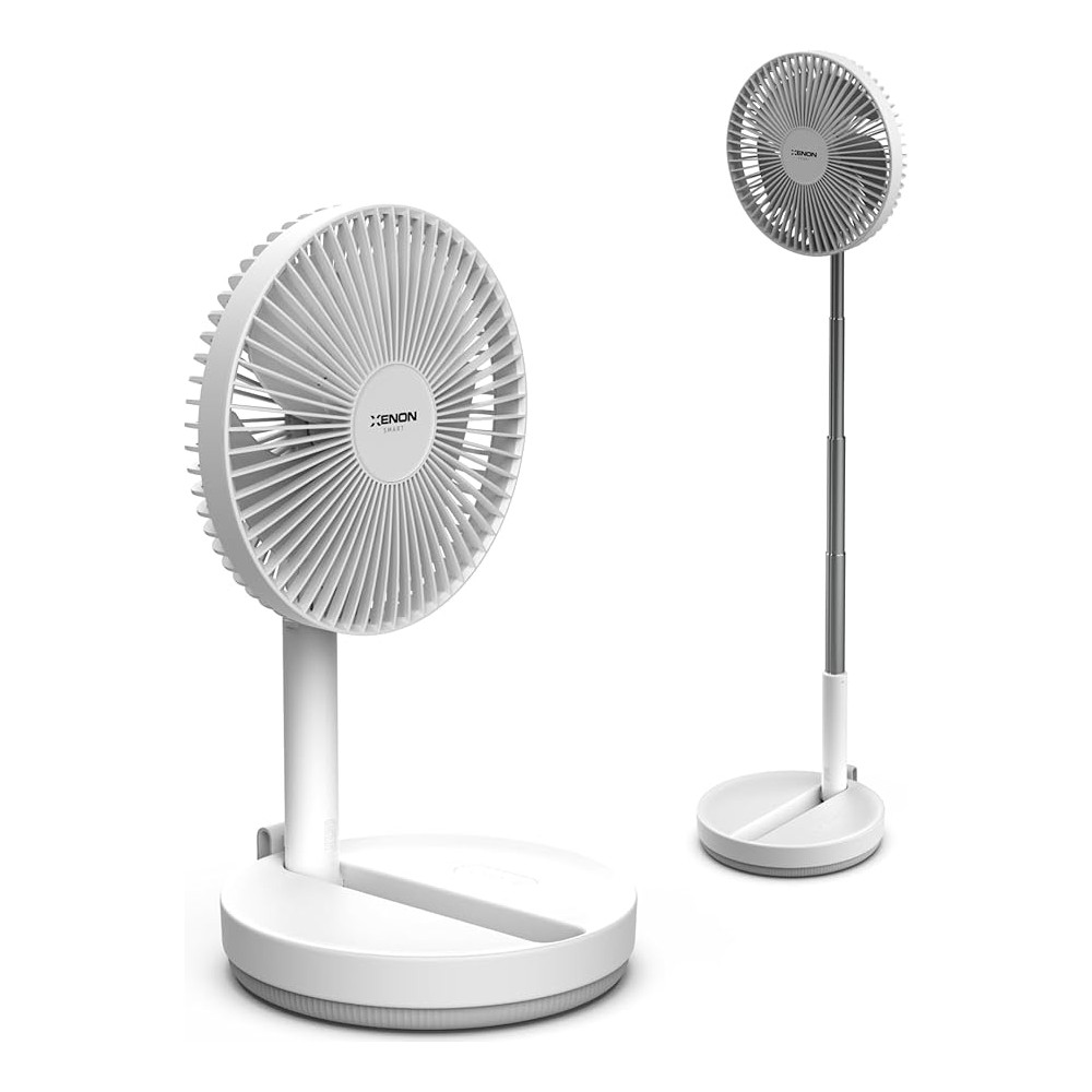 Xenon Smart Katlanabilir Vantilatör Doğal Rüzgar Şarj Edilebilir Bataryalı 4 Hız Kademeli Ultra Sessiz Taşınabilir Ayaklı Fan X6103