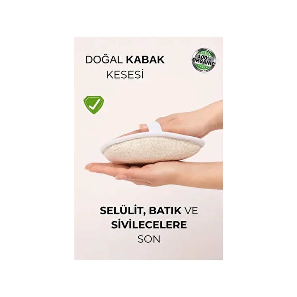 Beyzana %100 Doğal Kabak Kesesi Selülit ve Batık Karşıtı Lif Malzemeden Üretilmiştir