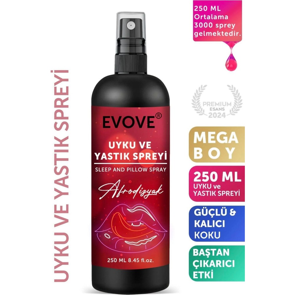 Afrodizyak Uyku ve Yastık Spreyi Rahatlatıcı Uyku ve Dinlenme Spreyi Sleep And Pillow Spray 250 ml