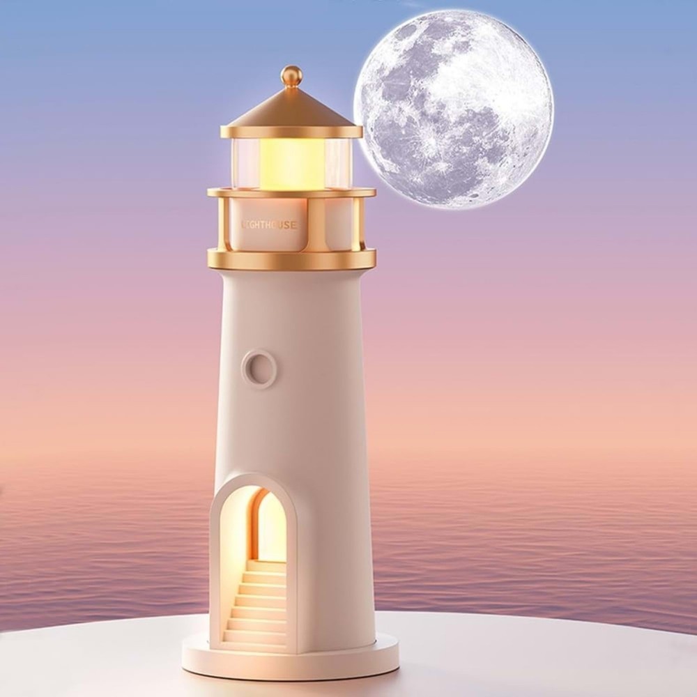 Hymark Deniz Feneri Projektör Ay LED Gece Lambası Kumandalı Kısılabilir Zamanlama