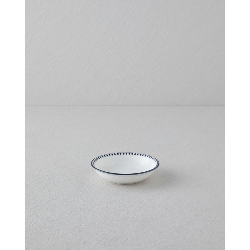 English Home Black Dots Porselen Çerezlik 11 cm Siyah - Beyaz